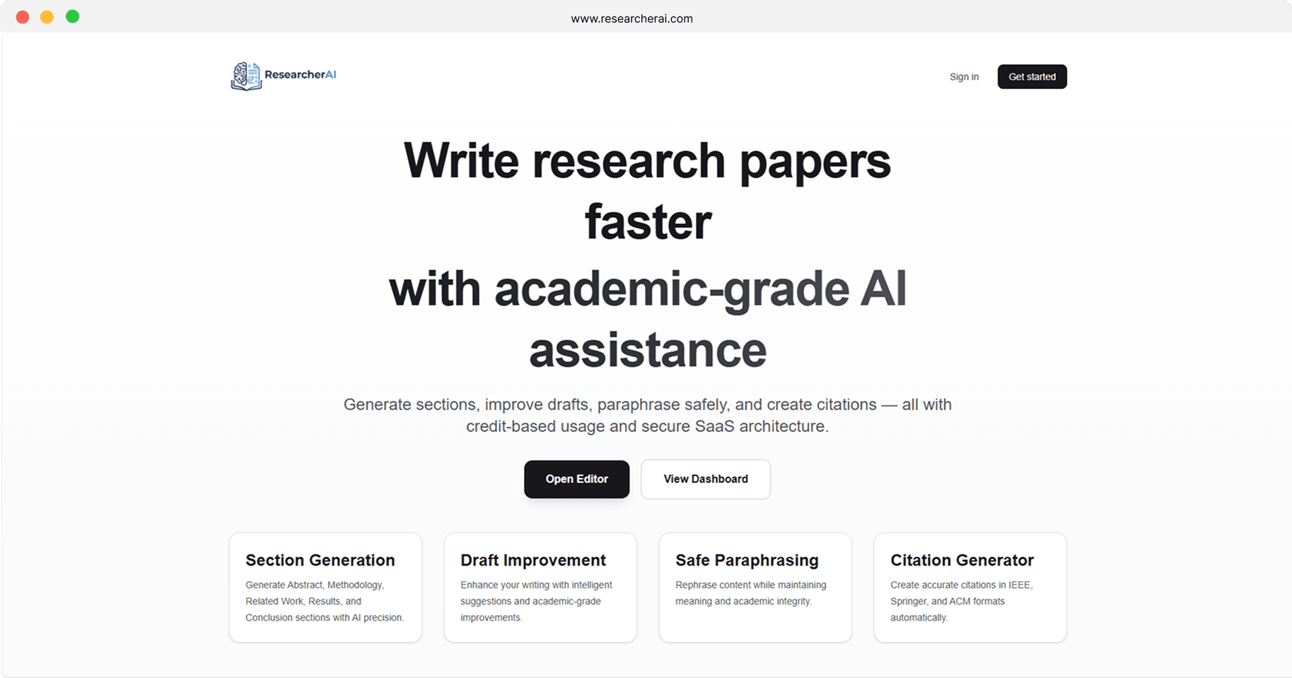 ResearcherAI — AI-Powered Research Paper Assistant