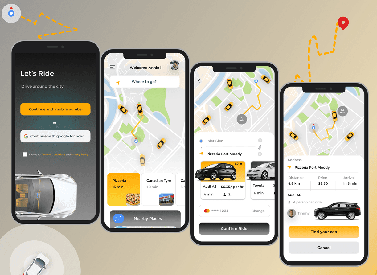 Taxi Booking App — Flutter Migration (iOS & Android)