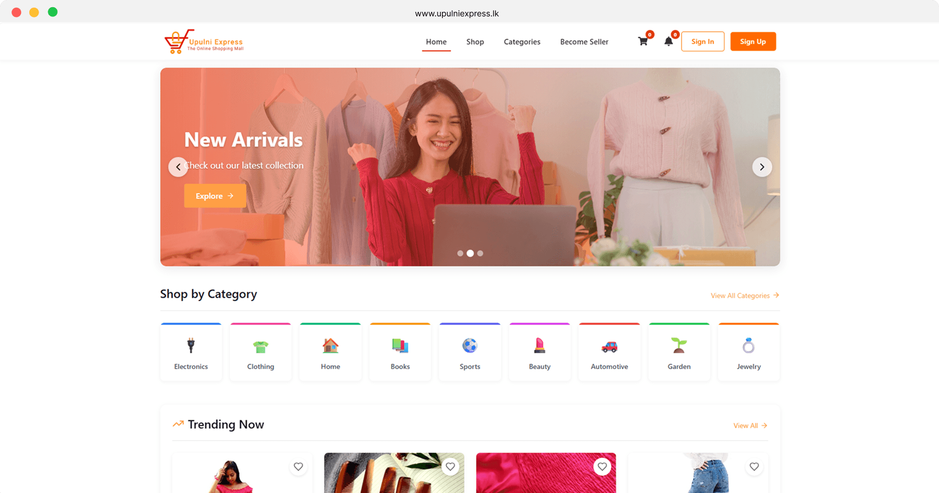 Upulni Express — Multi-Vendor Marketplace